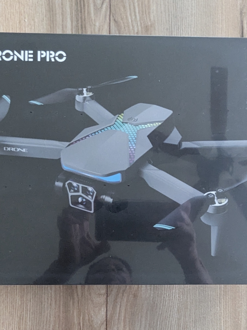 Zone Pro Black Folding Drone with Multicolor RGB Accent - Picture 2 of 4
